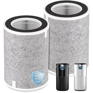 2 Pack HP201‎ HEPA Filter Compatible with Shark HP232 HP301 HC502 Air Purifier